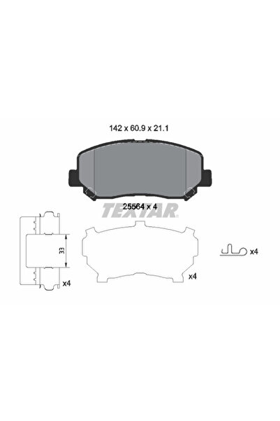 TEXTAR Set Placute Frana Frana Disc Jeep Cherokee Jeep (Gac Fca) Cherokee