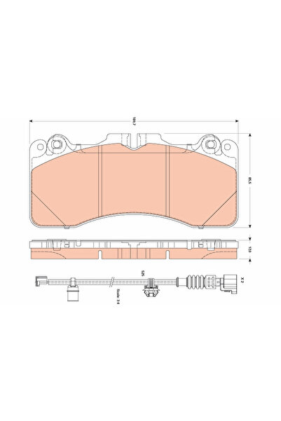TRW Set Placute Frana Frana Disc Lexus Ls