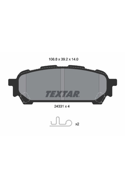 TEXTAR Set Placute Frana Frana Disc Subaru Forester/Impreza