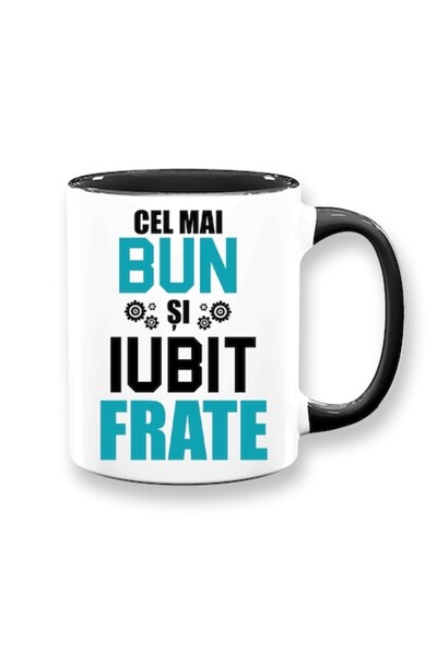 OEM Cană personalizată pentru frate cu mesajul „Cel mai bun și iubit frate”, ...