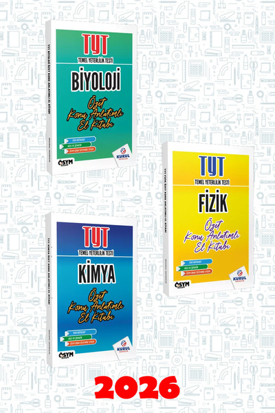 Kurul Yayıncılık TYT Fizik Kimya Biyoloji Özet Konu Anlatımlı El Kitabı Seti 2026