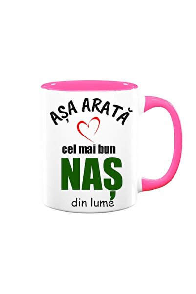 OEM Cană personalizată cu mesajul: „Așa arată cel mai bun naș din lume”, Beta...