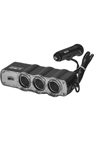 OEMN Priză triplă cu USB RoGroup, 12/24V