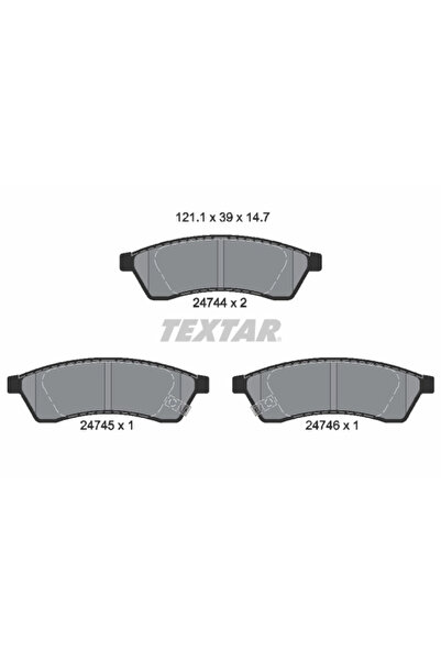 TEXTAR Set Placute Frana Frana Disc Chevrolet Epica Chevrolet (Sgm) Epica
