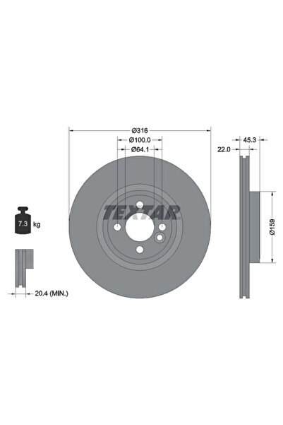 TEXTAR Disc Frana Mini Mini