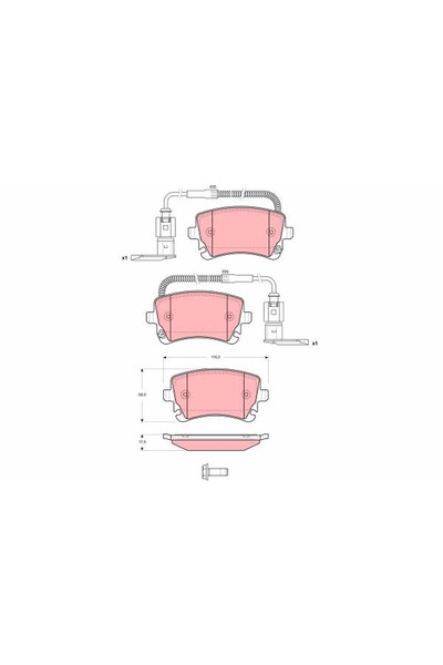 TRW Set Placute Frana Frana Disc Audi (Faw) A6L C6 Vw Phaeton 2002-2016