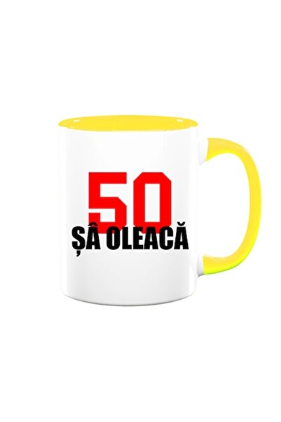 OEM Cană personalizată cu mesaj amuzant: „50 și oleacă”, Betaprint, ceramică,...