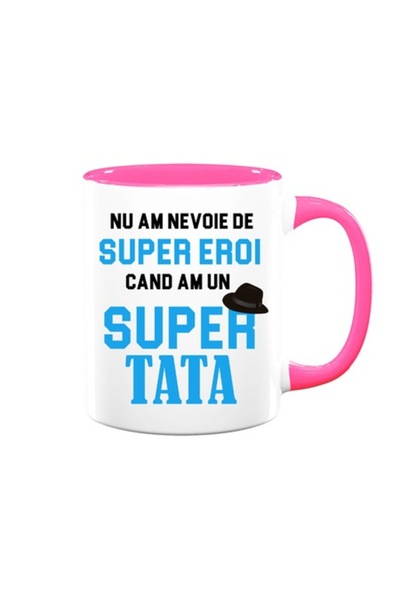 OEM Cană personalizată cu mesajul: „Nu am nevoie de supereroi când am un supe...