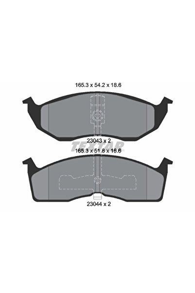 TEXTAR Set Placute Frana Frana Disc Chrysler 300M/Neon/New Yorker Dodge Carav...