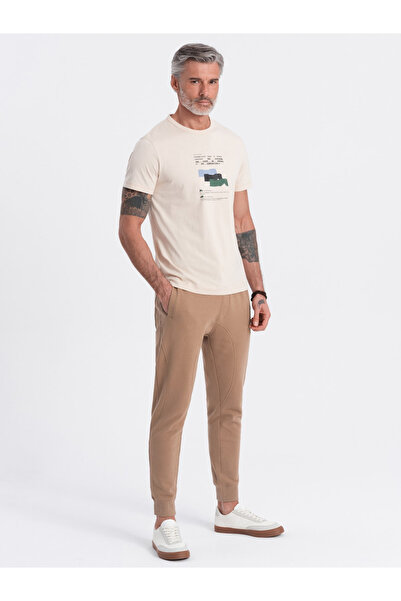 OMBRE Herren Jogger Sweatpants - Braun V2