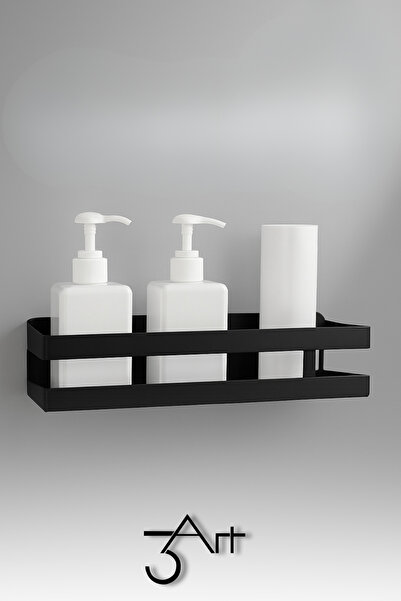 3art Metal Suya Dayanıklı Metal Banyo ve Mutfak Rafı – Yapıştırmalı ve Vidalı...