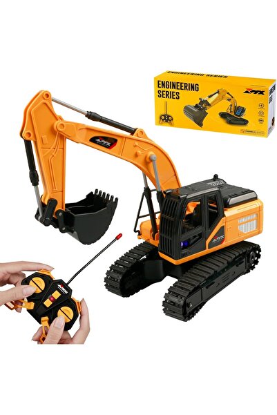 Cici Oyuncak Uzaktan Kumandalı İş Makinesi Excavator Kepçe Işıklı Şarjlı