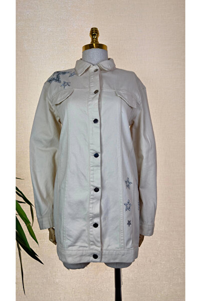 Nuss Ekru Renk Kot Ceket