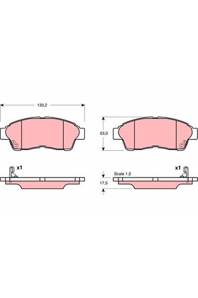 TRW Set Placute Frana Frana Disc Toyota Carina E 6/Celica Cupe/Corona