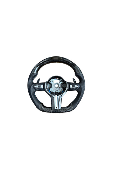 Lumi LUXURY Volan sport carbon cu display compatibil BMW Seria 5 F10 F11 F07 Seria 6 F06 F12 F13 Seria 7 F01 F02