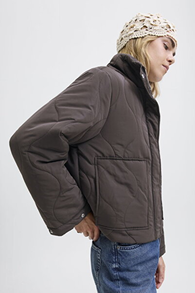 Jack & Jones Women's Stand Collar Quilted Jacket - Serena