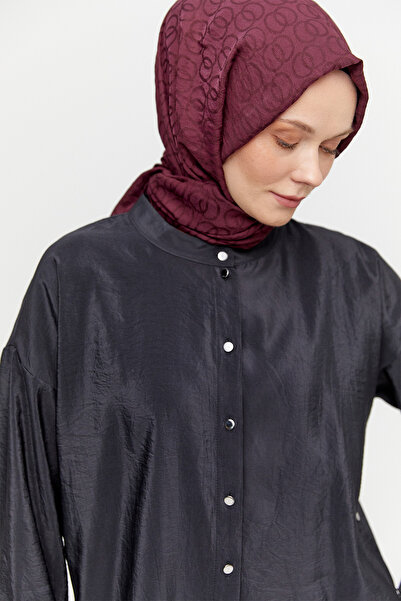 Setrms Hakim Yakalı Düşük Omuz Paraşü Tunik