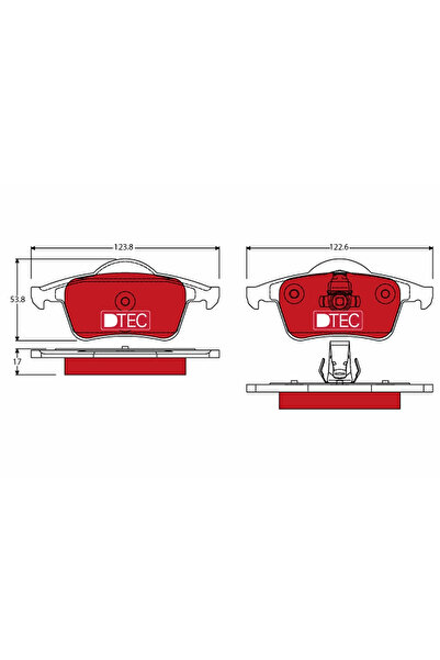 TRW Set Placute Frana Frana Disc Volvo S60 1/S80 1/V70 1