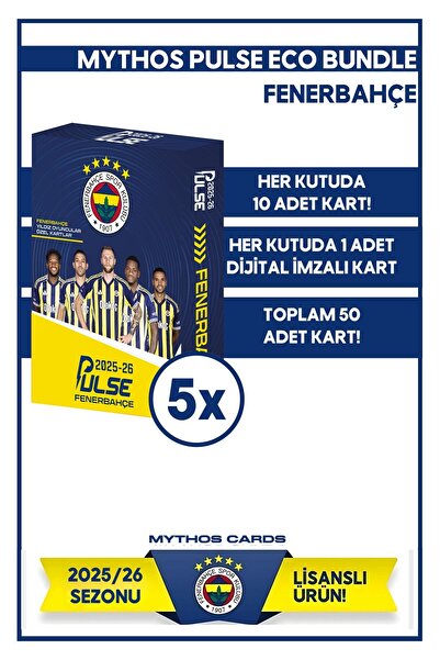 Fenerbahçe Eco Bundle - - Pulse Football Player Cards 2025/26 - 5 Packs