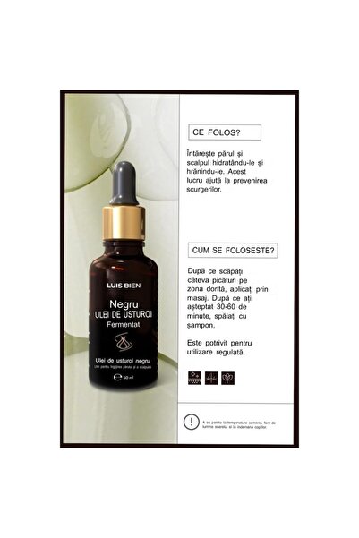 Luis Bien Fermented Black Garlic Oil and Vitamin E 50 ml - Intense Hydration and Hair Growth, Scalp