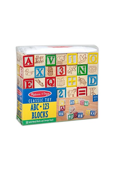 Melissa & Doug Wooden Building Blocks Set - 100 Pieces, 4 Colors, 9 Shapes