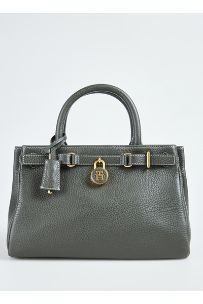 Tommy Hilfiger Deri Haki Kadın Tote Çanta AW0AW17926MT1