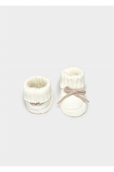 MAYORAL Baby Knitwear Booties Ecru 9970