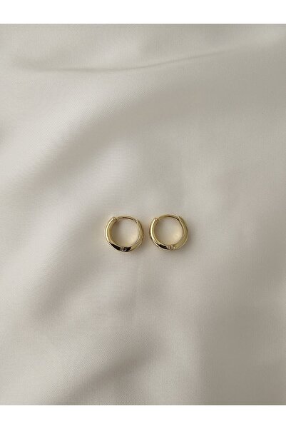 Zivazer Store kadın çelik kararmaz xuping 14k renginde minik halka küpe