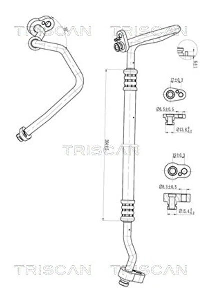TRISCAN Conducta Presiune Variabila Aer Conditionat Audi A3/Q2 Seat Ateca/Leon
