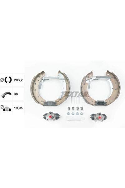 TEXTAR Set Saboti Frana Peugeot 306 Renault Clio Symbol 1/Laguna 1/Logan 1