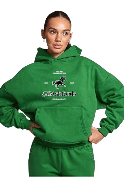 ArtYus Unisex Ashford Horse Color Special cu imprimeu Bumbac supradimensionat...