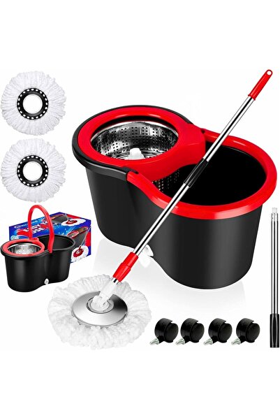 HYX Premium Quality 360° Easy Spin Mop And Bucket Set Home Cleaner