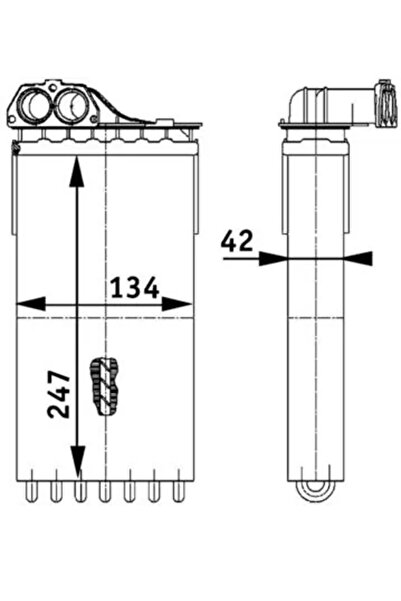 MAHLE Schimbator Caldura Incalzire Habitaclu Peugeot 307