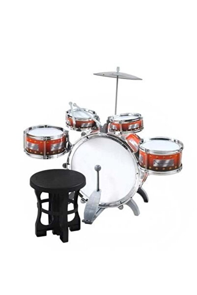 Selgot Set tobe pentru copii, 5 tobe, cinel, scaun și bețe.