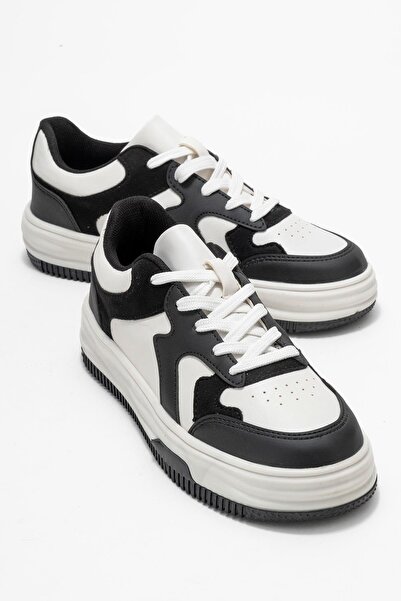 CCWAY AYAKKABI Pantofi sport damă ALB NEGRU