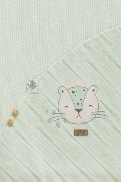 Caramell Good Baby Double Sided Blanket - 85X90 Green