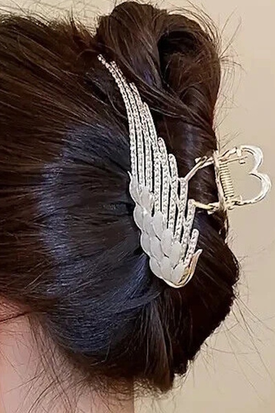 CAŞ DEKORASYON Cataramă metalică cu aripi de înger de culoare aurie