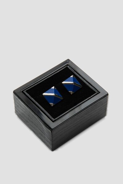 Abbate 98506 Silver Lacivert Erkek Kol Düğmesi