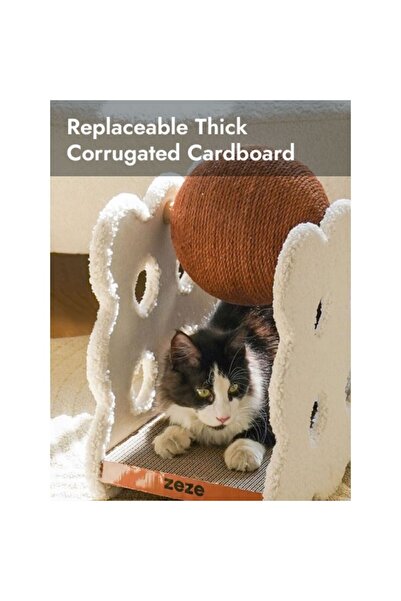 Golden cat Sandwich Biscuit Cat Scratching Ball, Size: 44cm X 39cm X 25.5cm