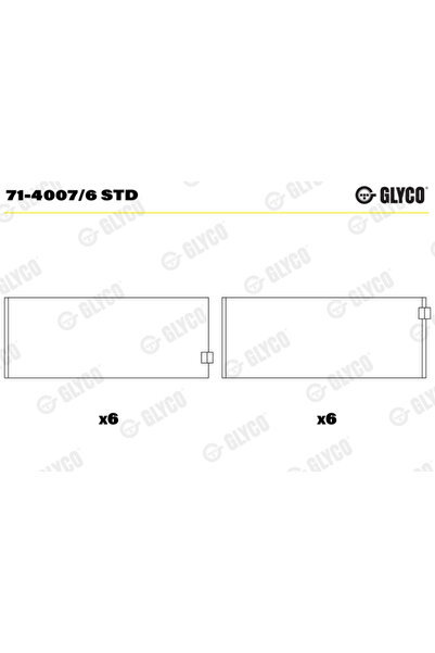 GLYCO Cuzineti Biela Mercedes-Benz C-Class/Clk/Cls Mercedes-Benz (Bbdc) C-Cla...