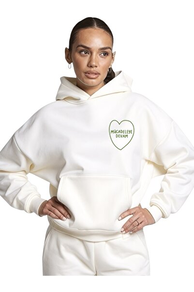 ArtYus Unisex Continue the Fight Colorful Personalizat cu imprimeu Bumbac supradimensionat cu glugă Swea tricou