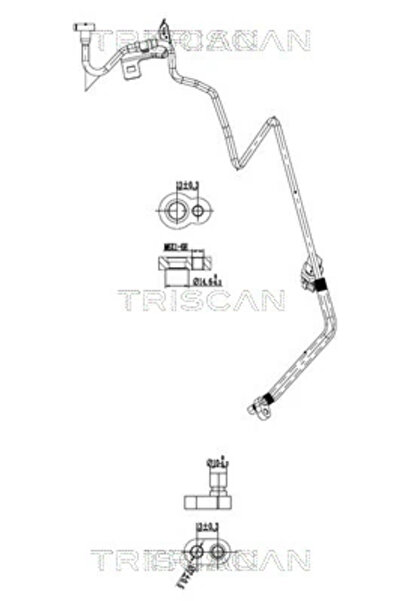 TRISCAN Conducta Presiune Variabila Aer Conditionat Nissan Qashqai 2