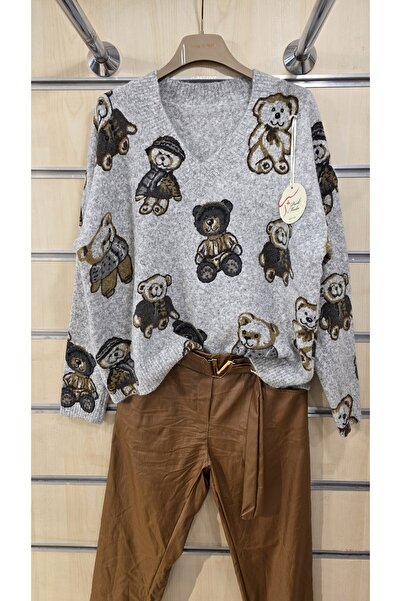 Park Moda Wool Sweater Teddy Bear Pattern