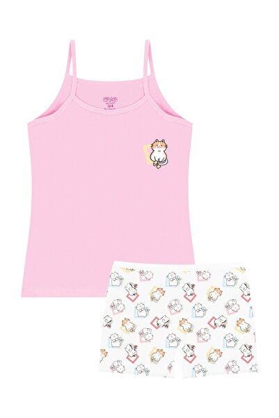 Öts Κοριτσίστικο μπόξερ ελαστικό ύφασμα ροζ κοριτσίστικο (96% βαμβάκι - 4% ελαστάνη)