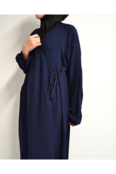 Bilenler Double-Breasted Side Tie Prayer Dress – 100% Viscose – Comfortable Fit