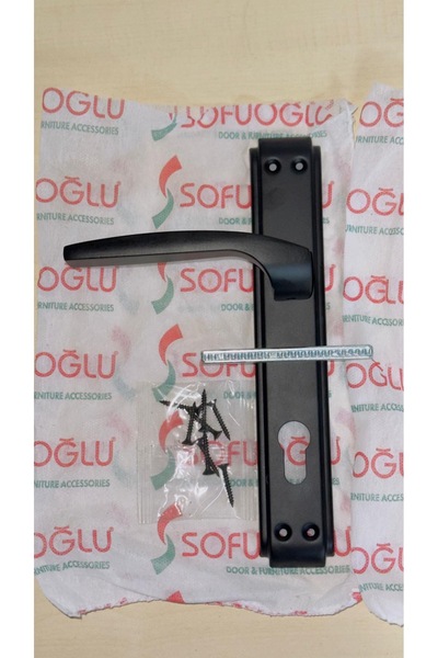 Sofuoğlu Siyah Çelik Kapı Kolu SOL Yön 1. Sınıf Kaliteli Paslanmaz( Aras-Anka)