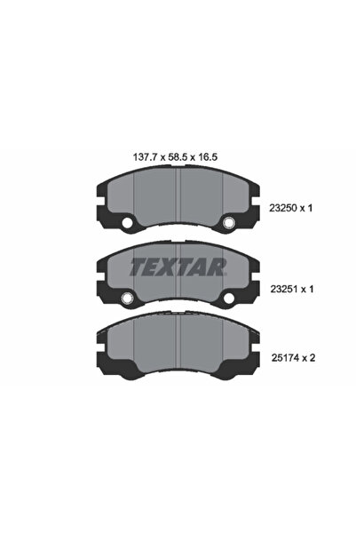 TEXTAR Set Placute Frana Frana Disc Holden Frontera Opel Frontera B