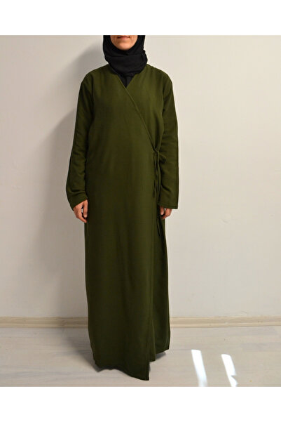 Bilenler Double-Breasted Side Tie Prayer Dress – 100% Viscose – Comfortable Fit