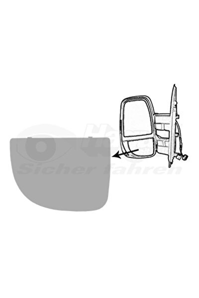 VAN WEZEL Sticla Oglinda Oglinda Retrovizoare Exterioara Stanga Iveco Daily 6...