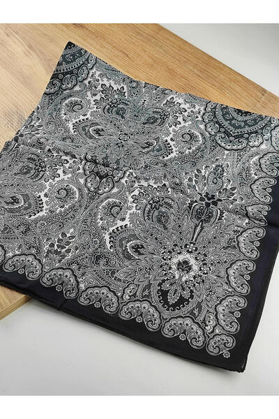 Etnik Desenli Dijital Elegance Pamuklu Eşarp Yazma SNM1049-14